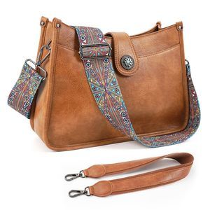Crossbody Bags Trendy, Vegan Leather Hobo Handbags Crossbody Purses UwU